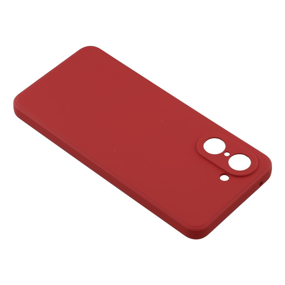 For-OnePlus-Nord-CE5-5G-/-Ace-5-Racing-5G-Case-TPU-Back-Soft-Anti-Scratch-Fiber-Lining-Phone-Cover-Hawthorn-Red