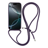 For-iPhone-17-Pro-Max-Case-Compatible-with-MagSafe-Electroplating-Edge-TPU-Phone-Cover-with-Screen-Film-/-Shoulder-Strap-Purple