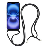 For-iPhone-17-Case-Compatible-with-MagSafe-Electroplating-Edge-TPU-Phone-Cover-with-Screen-Film-/-Shoulder-Strap-Black