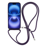 For-iPhone-17-Case-Compatible-with-MagSafe-Electroplating-Edge-TPU-Phone-Cover-with-Screen-Film-/-Shoulder-Strap-Purple