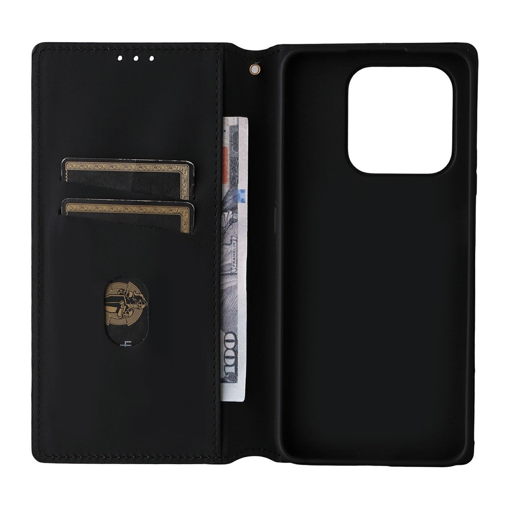 For-Honor-400-Smart-5G-/-4G-/-X7d-4G-Case-Wallet-Rhombus-Imprinted-Leather-Phone-Cover-Brown