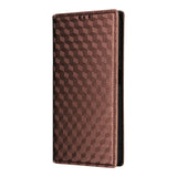 For-Honor-400-Smart-5G-/-4G-/-X7d-4G-Case-Wallet-Rhombus-Imprinted-Leather-Phone-Cover-Brown