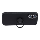 For-iPhone-17-Silicone-Case-with-Strap-Ring-Kickstand-Phone-Cover-Black