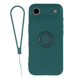 For-iPhone-Air-Silicone-Case-with-Strap-Ring-Kickstand-Phone-Cover-Blackish-Green