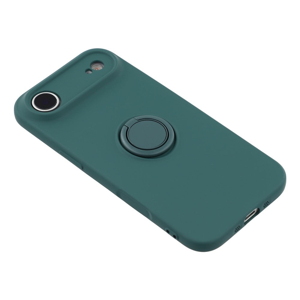 For-iPhone-Air-Silicone-Case-with-Strap-Ring-Kickstand-Phone-Cover-Blackish-Green