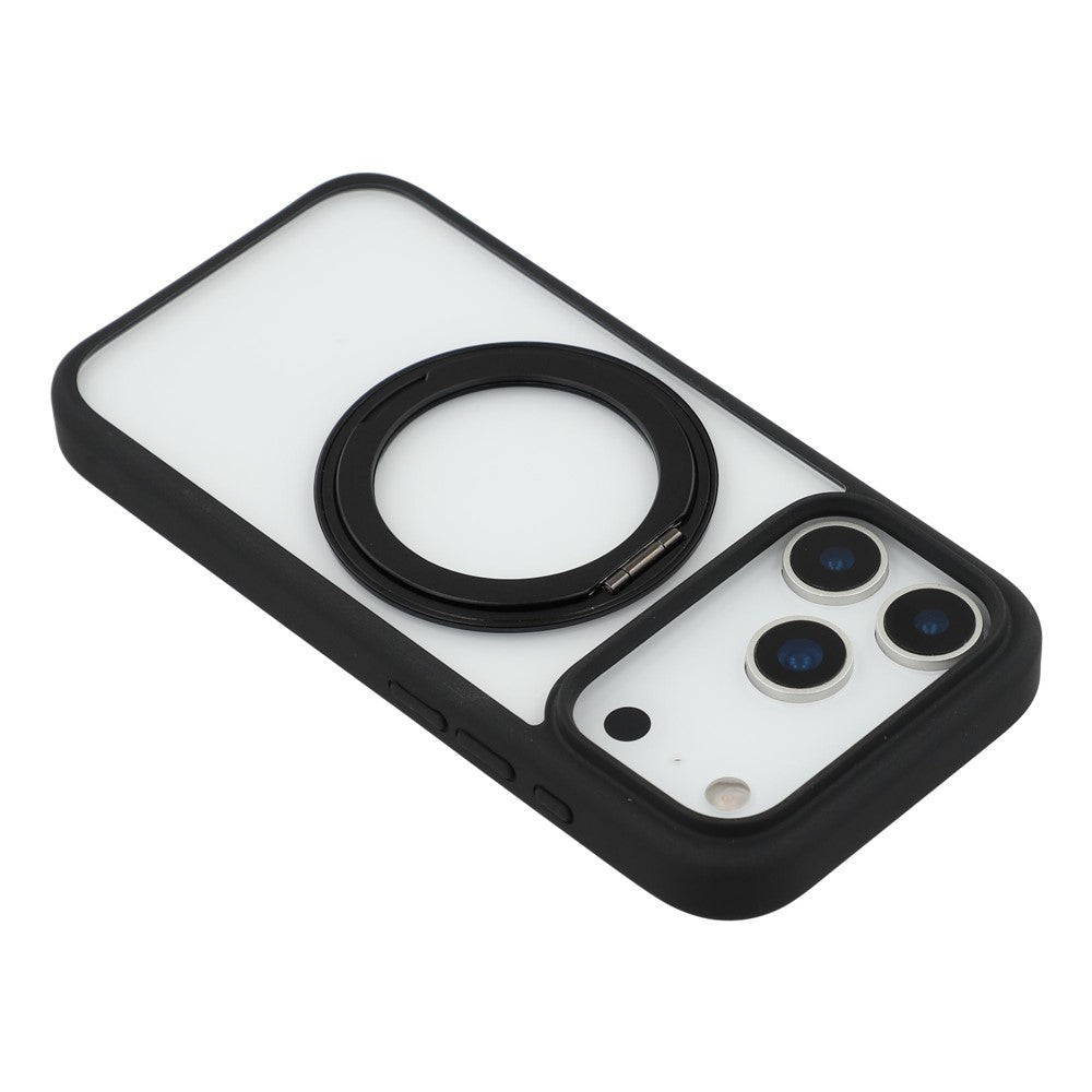 For-iPhone-17-Pro-Case-Ring-Holder-Kickstand-PC-+-TPU-Phone-Cover-Black