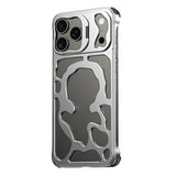 Auspicious-Cloud-Series-For-iPhone-17-Pro-Max-Hollow-Case-Aluminum-Alloy-Kickstand-Magnetic-Phone-Cover-Silver