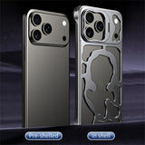 Auspicious-Cloud-Series-For-iPhone-17-Pro-Max-Hollow-Case-Aluminum-Alloy-Kickstand-Magnetic-Phone-Cover-Silver