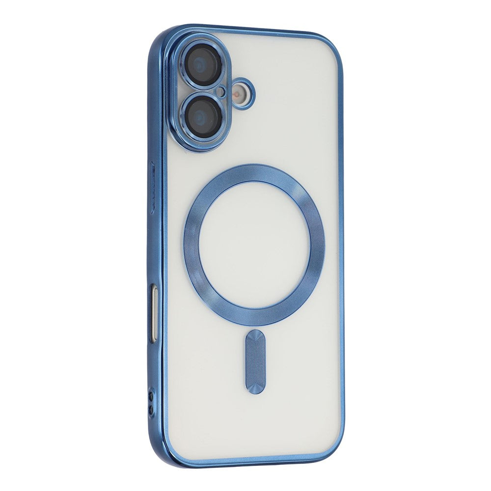 For-iPhone-17-Magnetic-Case-CD-Veins-Glass-Lens-Guard-TPU-Phone-Back-Cover-Blue