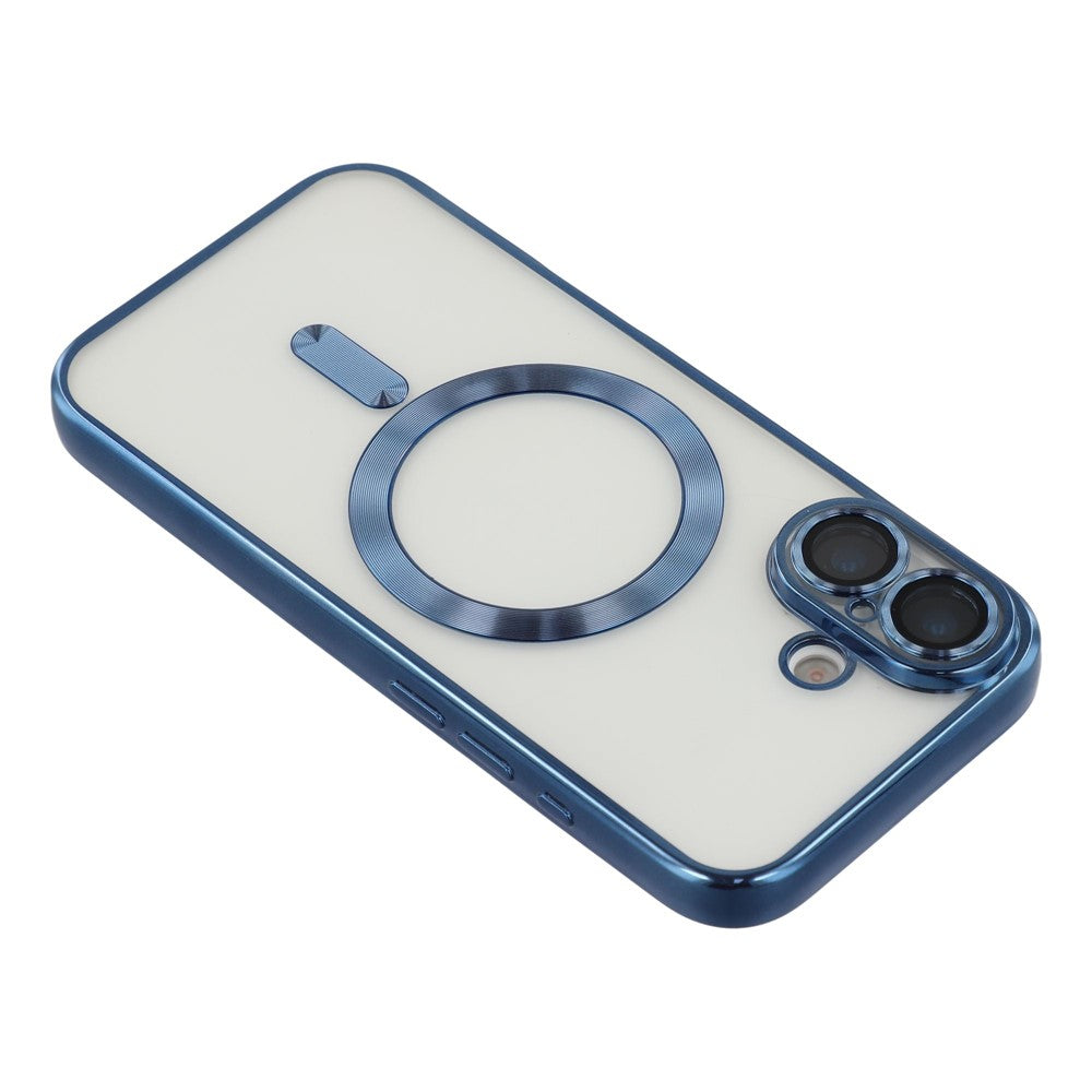 For-iPhone-17-Magnetic-Case-CD-Veins-Glass-Lens-Guard-TPU-Phone-Back-Cover-Blue