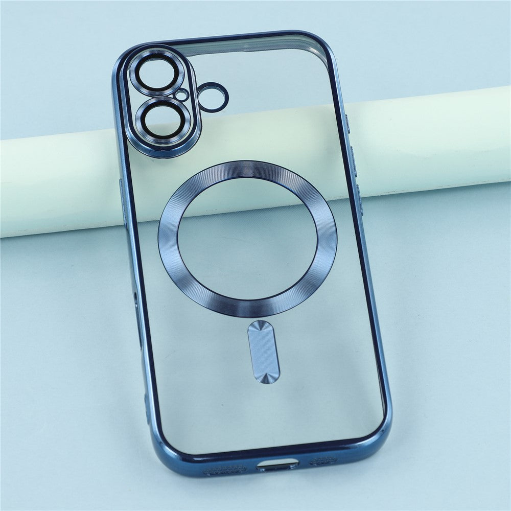 For-iPhone-17-Magnetic-Case-CD-Veins-Glass-Lens-Guard-TPU-Phone-Back-Cover-Blue