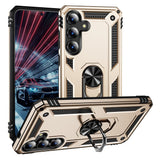 For-Samsung-Galaxy-S25-FE-Case-PC-+-TPU-Phone-Cover-with-Kickstand-Gold