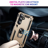 For-Samsung-Galaxy-S25-FE-Case-PC-+-TPU-Phone-Cover-with-Kickstand-Gold