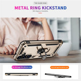 For-Samsung-Galaxy-S25-FE-Case-PC-+-TPU-Phone-Cover-with-Kickstand-Gold