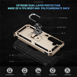 For-Samsung-Galaxy-S25-FE-Case-PC-+-TPU-Phone-Cover-with-Kickstand-Gold
