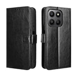 For-Honor-400-Smart-5G-/-4G-/-X7d-4G-PU-Leather-Case-with-Strap-Crazy-Horse-Texture-Phone-Wallet-Cover-Black