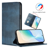 For-Xiaomi-15T-Wallet-Cases-Retro-Texture-RFID-Blocking-Leather-Phone-Cover-Blue