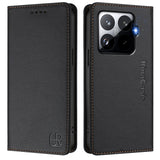 For-Xiaomi-15T-Pro-Leather-Case-RINACASIS-RC01-Phone-Cover-with-RFID-Blocking-Wallet-Stand-Black
