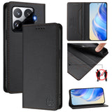 For-Xiaomi-15T-Pro-Leather-Case-RINACASIS-RC01-Phone-Cover-with-RFID-Blocking-Wallet-Stand-Black