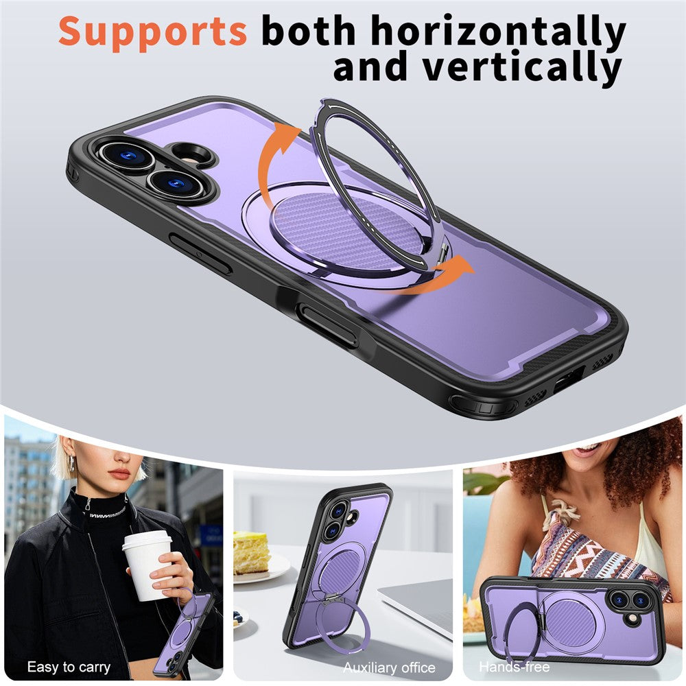 For-iPhone-17-Case-Compatible-with-MagSafe-TPU-+-PC-Kickstand-Phone-Cover-Purple