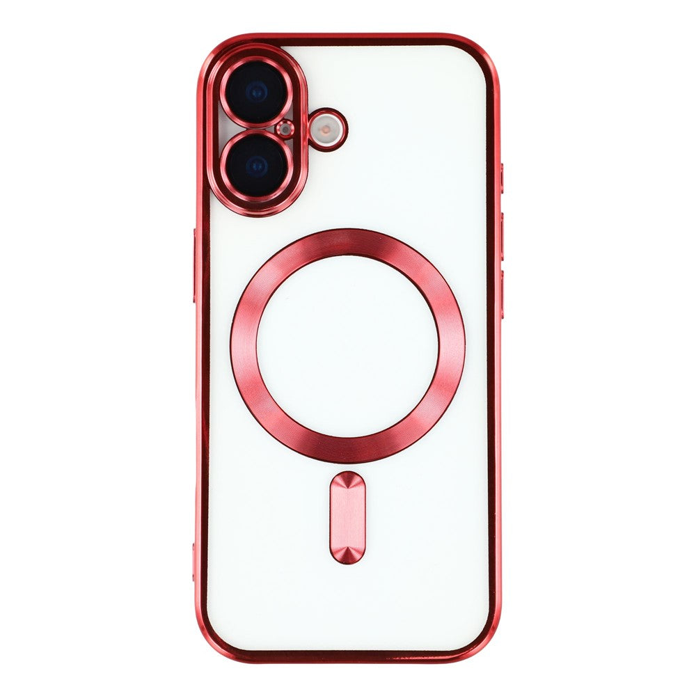 For-iPhone-17-Case-Compatible-with-MagSafe-Electroplated-TPU-Phone-Cover-with-Lens-Film-Red