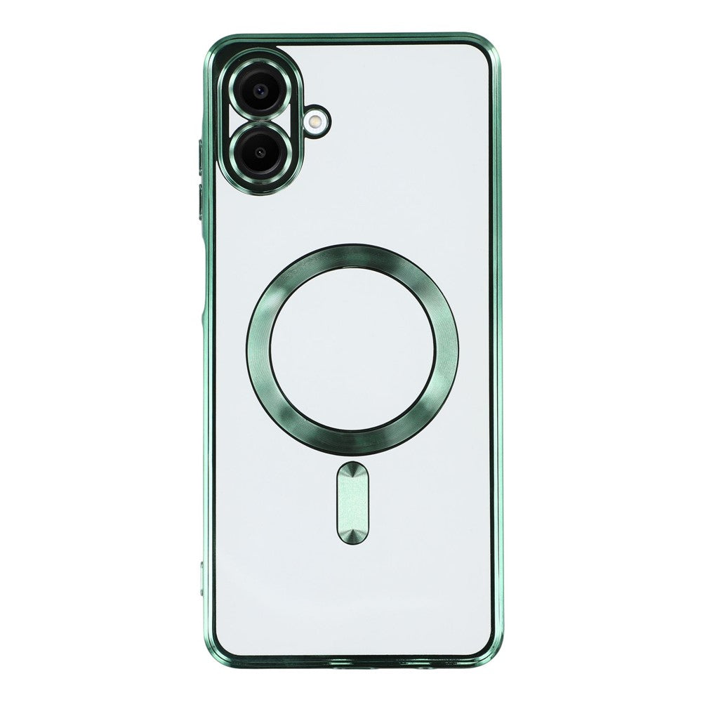 For-Samsung-Galaxy-A07-4G-Case-Compatible-with-MagSafe-Electroplated-TPU-Phone-Cover-with-Lens-Film-Green