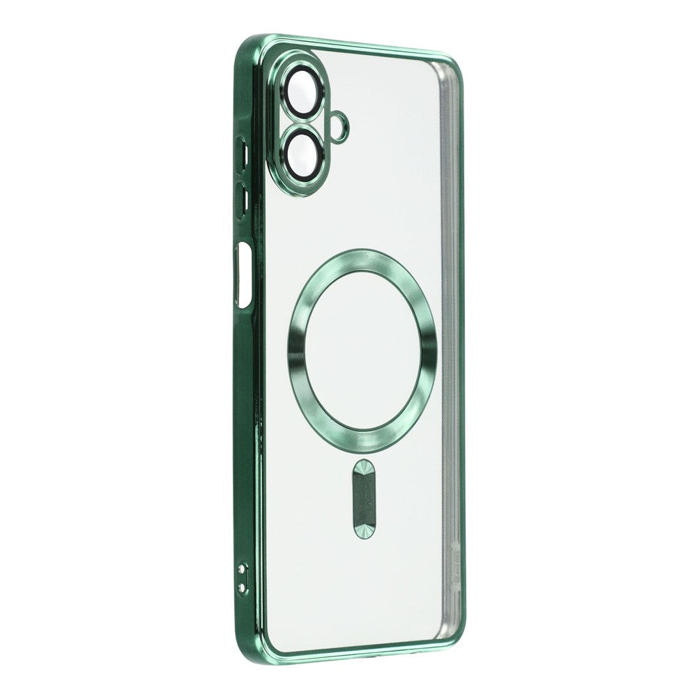 For-Samsung-Galaxy-A07-4G-Case-Compatible-with-MagSafe-Electroplated-TPU-Phone-Cover-with-Lens-Film-Green