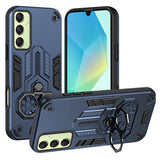 For-Samsung-Galaxy-A16-4G-/-5G-Case-Ring-Holder-Kickstand-PC-+-TPU-Shockproof-Phone-Cover-Navy-Blue