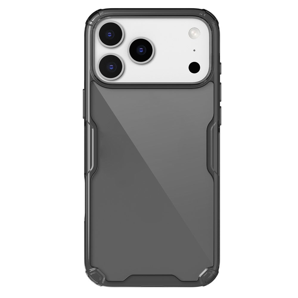 NILLKIN-Nature-Pro-Series-For-iPhone-17-Pro-Max-Case-PC-+-TPU-Anti-Scratch-Clear-Back-Cover-Grey