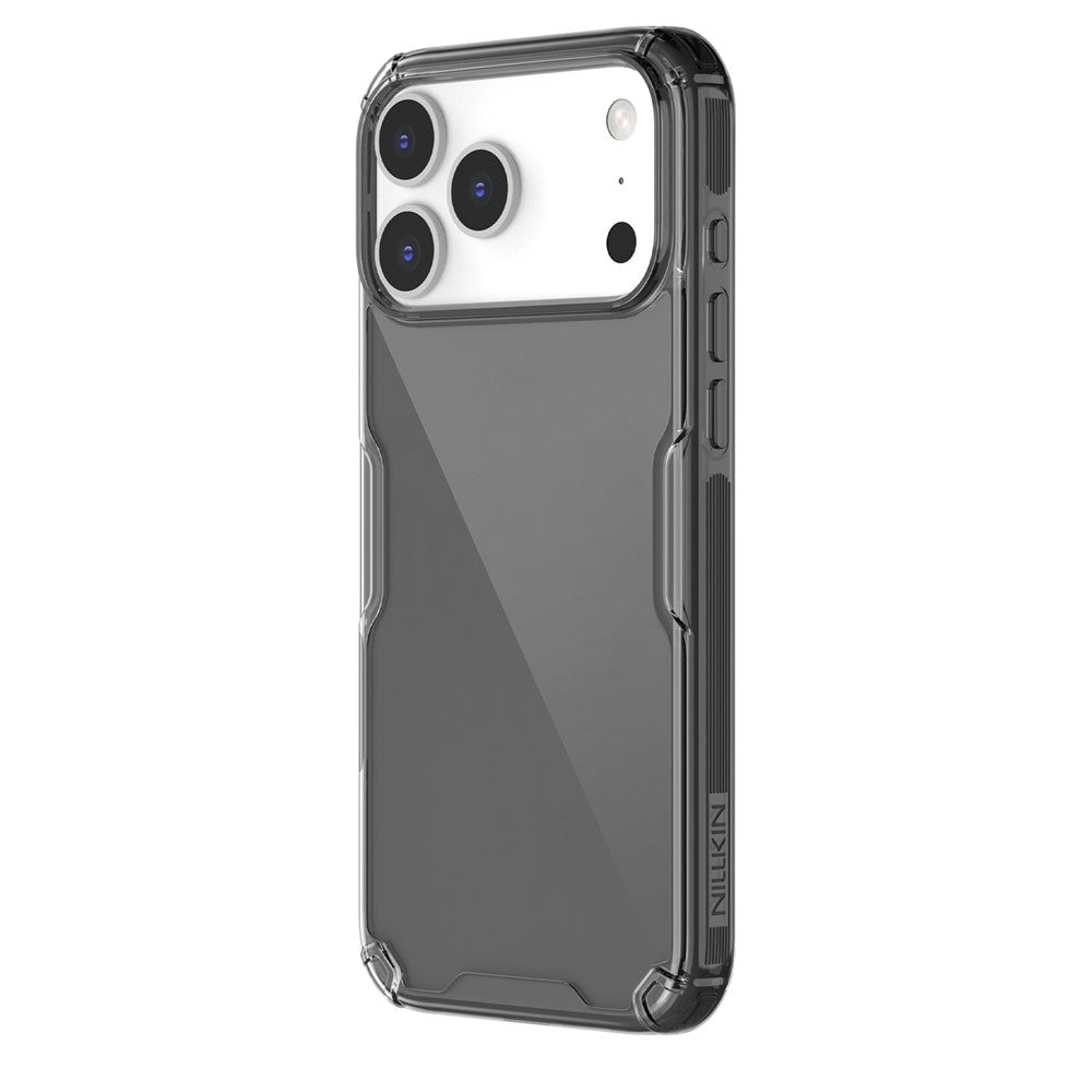 NILLKIN-Nature-Pro-Series-For-iPhone-17-Pro-Max-Case-PC-+-TPU-Anti-Scratch-Clear-Back-Cover-Grey