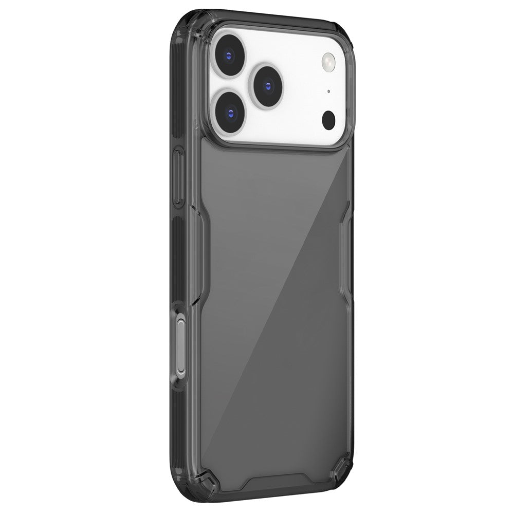 NILLKIN-Nature-Pro-Series-For-iPhone-17-Pro-Max-Case-PC-+-TPU-Anti-Scratch-Clear-Back-Cover-Grey