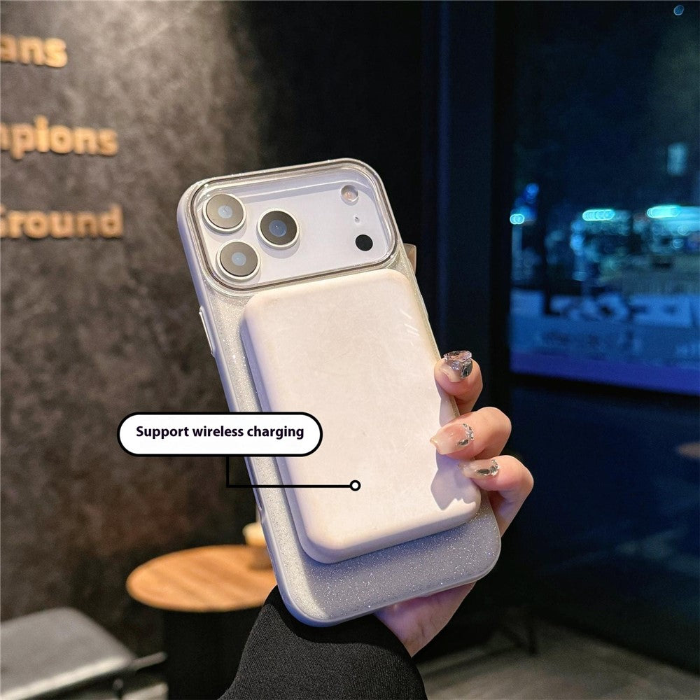 For-iPhone-17-Pro-Max-Case-Compatible-with-MagSafe-Glitter-Design-IMD-TPU-+-PC-Phone-Back-Cover-Black