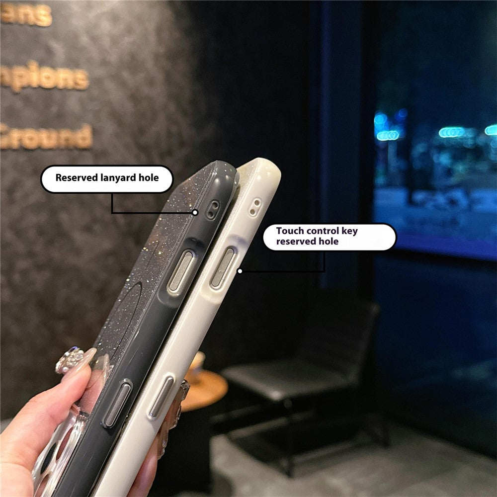 For-iPhone-17-Pro-Max-Case-Compatible-with-MagSafe-Glitter-Design-IMD-TPU-+-PC-Phone-Back-Cover-Black