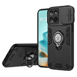 For-Motorola-Edge-60-Fusion-5G-Case-Slide-Camshield-Kickstand-PC-+-TPU-Phone-Cover-Black