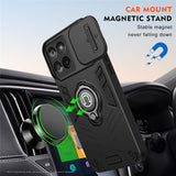 For-Motorola-Edge-60-Fusion-5G-Case-Slide-Camshield-Kickstand-PC-+-TPU-Phone-Cover-Black