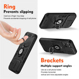 For-Motorola-Edge-60-Fusion-5G-Case-Slide-Camshield-Kickstand-PC-+-TPU-Phone-Cover-Black