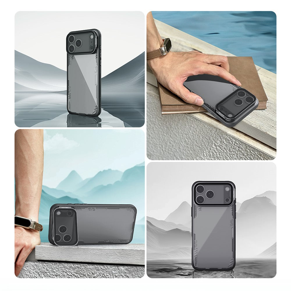 NILLKIN-Iceblade-CamProp-For-iPhone-17-Pro-Max-Case-Clear-Lens-Lid-Kickstand-PC-TPU-Phone-Cover