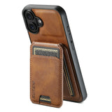 SUTENI-H02-For-iPhone-17-Case-Waxy-Texture-Leather-+-TPU-Card-Slots-Kickstand-Phone-Cover-Brown
