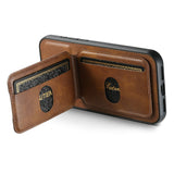 SUTENI-H02-For-iPhone-17-Case-Waxy-Texture-Leather-+-TPU-Card-Slots-Kickstand-Phone-Cover-Brown