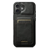 SUTENI-H02-For-iPhone-17-Case-Waxy-Texture-Leather-+-TPU-Card-Slots-Kickstand-Phone-Cover-Black