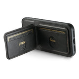 SUTENI-H02-For-iPhone-17-Case-Waxy-Texture-Leather-+-TPU-Card-Slots-Kickstand-Phone-Cover-Black