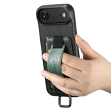 SUTENI-H13-For-iPhone-Air-Case-Card-Holder-Wristband-Waxy-Texture-Leather-+-TPU-+-PC-Ohone-Cover-Black