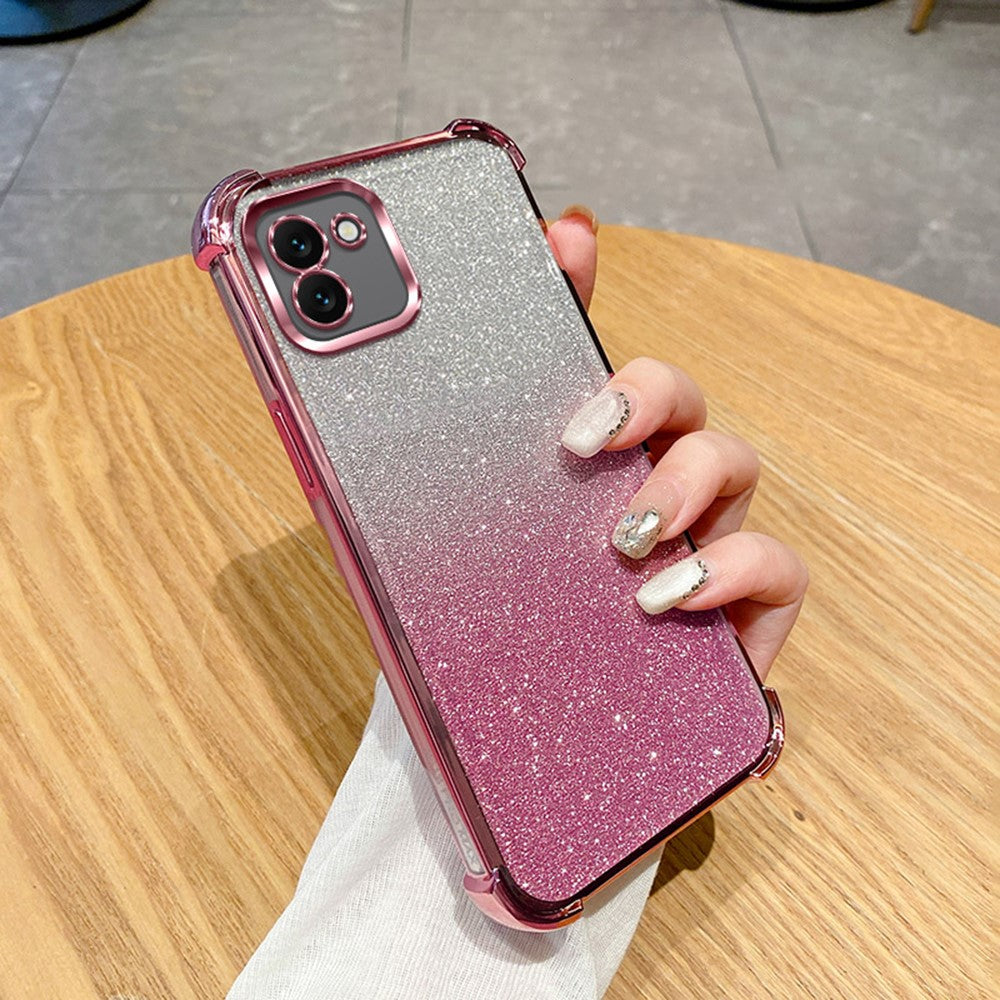 For-Samsung-Galaxy-A05-4G-Case-Glitter-TPU-Phone-Cover-with-Reinforced-Corners-Pink