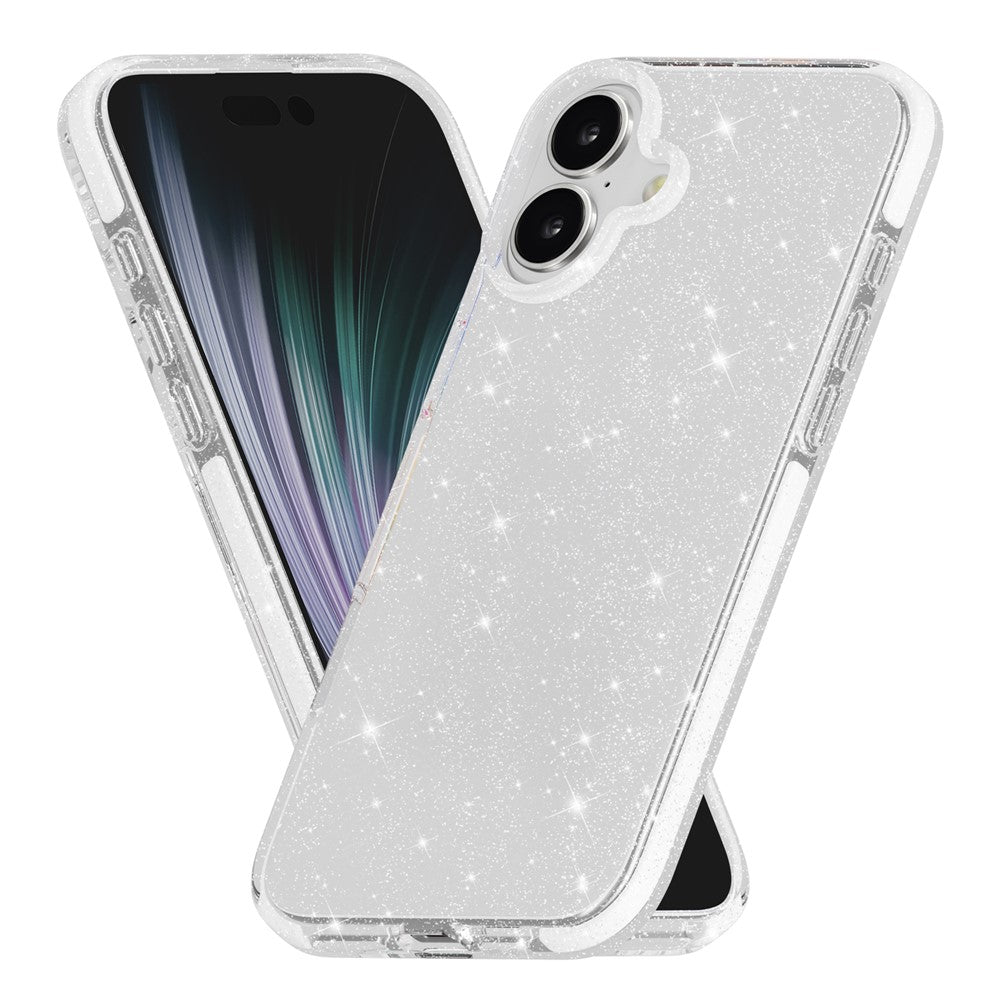 For-iPhone-17-Glitter-Case-PC-Back-TPU+TPE-Frame-Bling-Sparkle-Shockproof-Cover