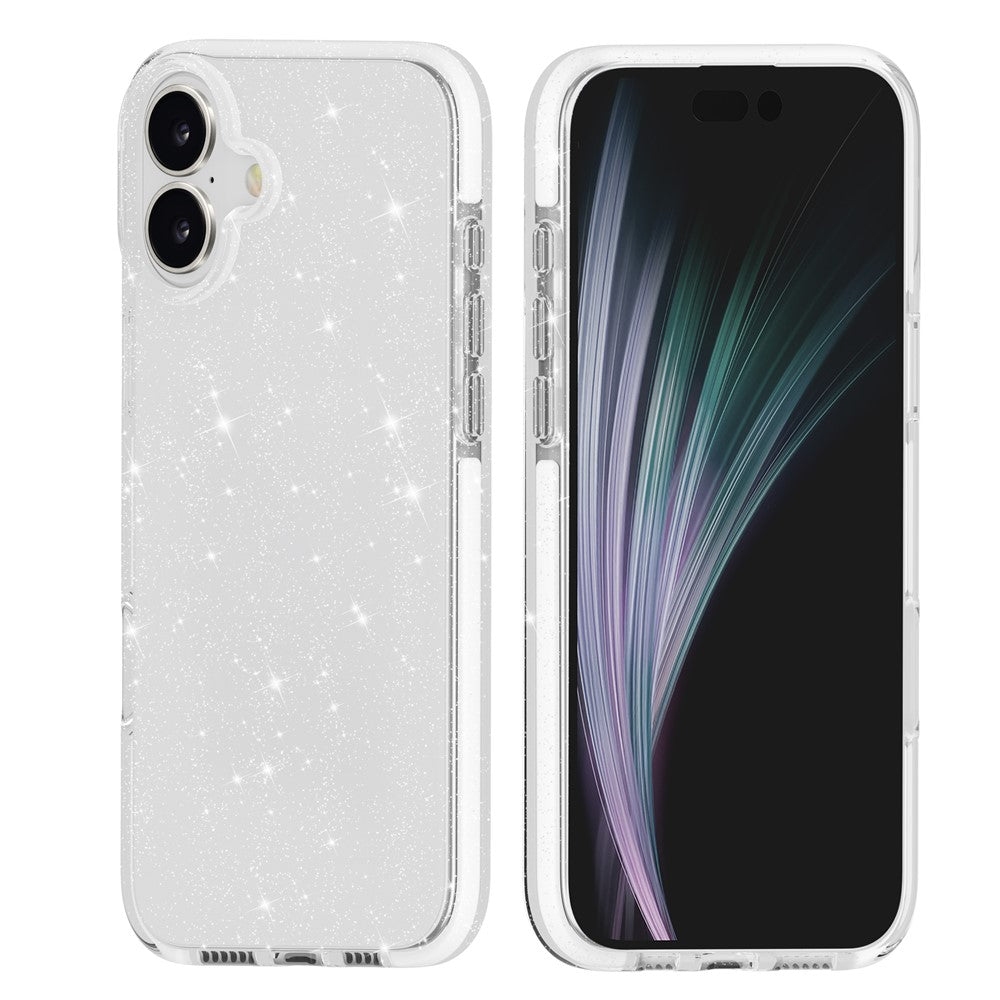 For-iPhone-17-Glitter-Case-PC-Back-TPU+TPE-Frame-Bling-Sparkle-Shockproof-Cover