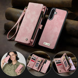 For-Samsung-Galaxy-A17-5G-/-A17-4G-Phone-Cases-CASEME-008-Leather-Cover-with-Detachable-Wallet-and-Strap-Pink