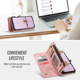 For-Samsung-Galaxy-A17-5G-/-A17-4G-Phone-Cases-CASEME-008-Leather-Cover-with-Detachable-Wallet-and-Strap-Pink