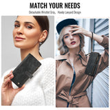 For-Samsung-Galaxy-A17-5G-/-A17-4G-Phone-Cases-with-Strap-CASEME-C30-Zipper-Multiple-Card-Holder-PU-Leather-Cover-Black