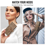 For-Samsung-Galaxy-A17-5G-/-A17-4G-Phone-Cases-with-Strap-CASEME-C30-Zipper-Multiple-Card-Holder-PU-Leather-Cover-Brown