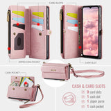 For-Samsung-Galaxy-A17-5G-/-A17-4G-Case-CASEME-C39-RFID-Blocking-Zipper-Wallet-Stand-Leather-Cover-with-Strap-Pink